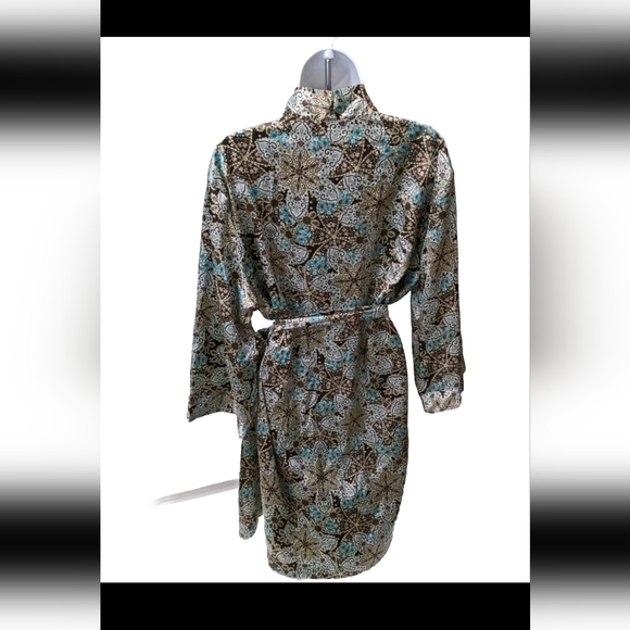 Adonna Satin Robe Printed Kimono XL - Picture 4 of 8